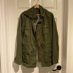 Army Green Hooded Jacket